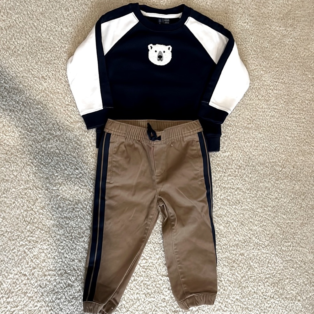 Janie and Jack sweatshirt and pants